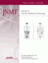 Journal of Nuclear Medicine Technology: 33 (1)